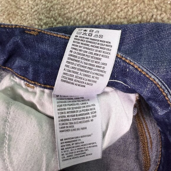 American Eagle Next Level Stretch Low Rise Jegging Crop Size 00 24x28 E799 - Picture 7 of 15